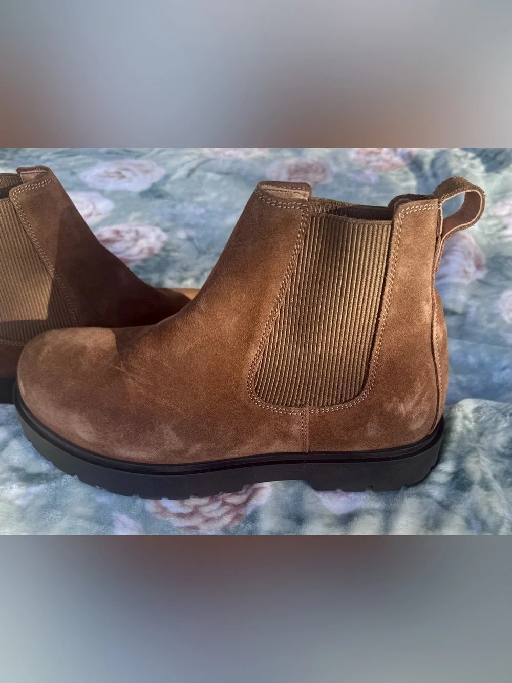 NWT Birkenstock Highwood Brown Suede Chelsea Boots EU 41 Narrow